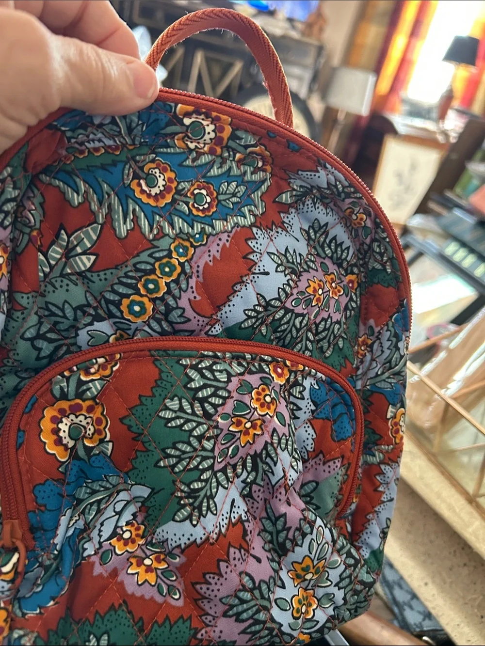 Vera Bradley small Quilted Bancroft Mini Backpack - EUC